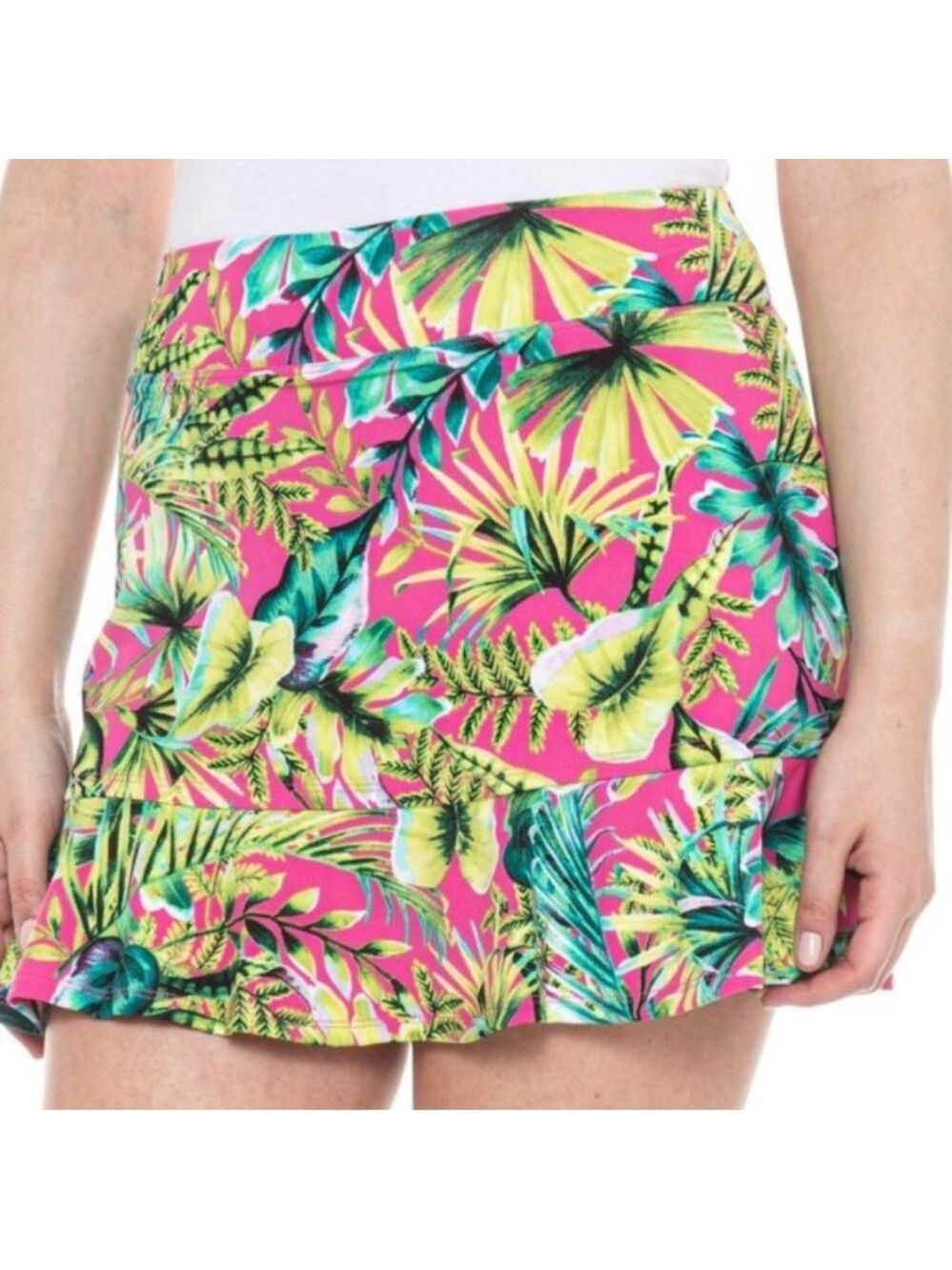 Tommy Bahama Ruffle Hem Golf Island Floral Skort
